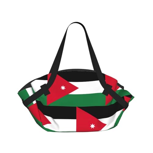 Matelas de camping pour parc extérieur et plage avec drapeau jordanien