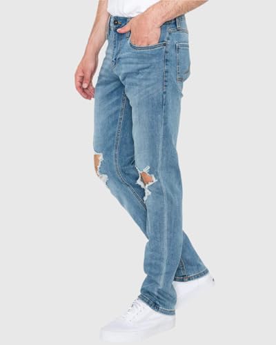 MEN'S CLAW RIPPED SKINNY FIT JEANS Shadow 31X303