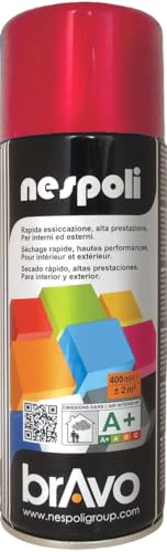 NESPOLI Aérosol peinture professionnelle rouge feu 400 ml