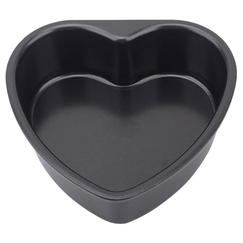 SUPVOX Tortiera a Forma di Cuore 15 Cm Fondo Rimovibile, Teglia Antiaderente per Forno e Microonde, Stampo da Forno Versatile per Dolci Fatti in Casa e Feste