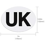 1 x Magnetic UK Car Stickers for Europe - Easy to Attach & Remove, EU Approved Road Stickers, Blow Away Resistant, No Paint Scratches - Image 2