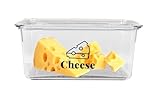Gzsekken Airtight Cheese Container with Lid - Fridge Storage Box for Cheese Chunks & Slices - BPA-Free Organizer