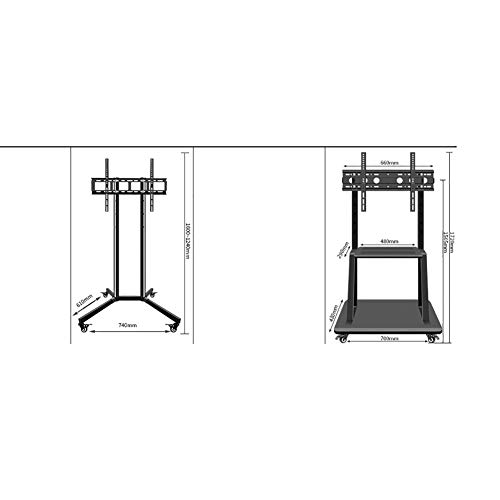 Soporte Universal para TV de Piso Giratorio y Ajustable miniatura 2