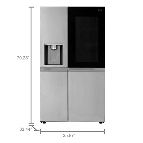 Lg LRSOS2706S 27 Cu. Ft. Side-By-Side Instaview™ Refrigerator thumb #2
