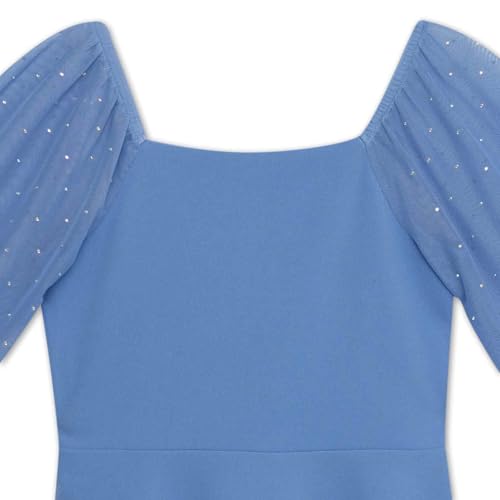 Speechless Girls' Scuba Crepe Party Dress with Long Sheer Dew Drop Sleeves3