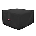 Porch Shield Fire Pit Cover - Waterproof 600D Heavy Duty Fade Resistant Square Patio Fire Pit Table Cover Black - 36 x 36 inch