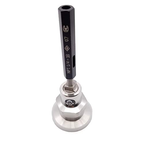 Image of bmotiontech 1 /4 inch FNPT to KF25 Flange Fitting (ISO-KF KF25 QF25 NW25) US NPT Thread Standard (1 /4 inch FNPT x KF25, Pack of 2pcs)