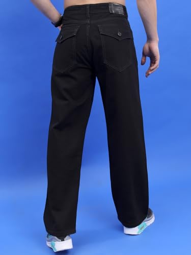 Image of Highlander Men's Loose Fit Jeans | Wide Leg | Mid Rise | Cotton | Jeans for Man