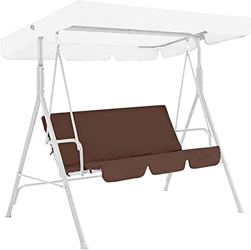 BTURYT Funda de repuesto para cojín oscilante, impermeable, fundas protectoras a prueba de polvo para cojines de silla oscilante de jardín de 3 asientos (solo funda)