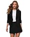 Womens Casual Work Office Open Front Blazer JK1133 BLACK Medium