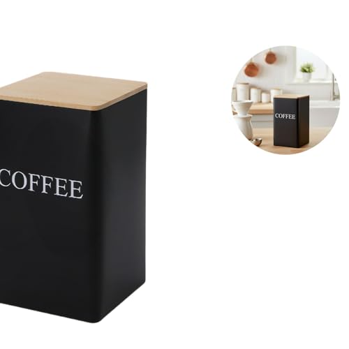 Contenedor de Té metálico con tapa de madera sellada miniatura 5