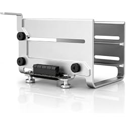 ZimaBoard 2-Bay HDD Rack Tray for ZimaBoard 2 Aluminium Alloy Dual 3.5 Inch Hard Drive Holder Compact NAS/Home Server Frame Easy Installation Cable Friendly Design Silver