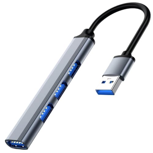 Hongpan USB タイプ C 3.0 3.1 4 ポート マルチ USB スプリッター アダプター コンピュータ アクセサリ(USB Gray)