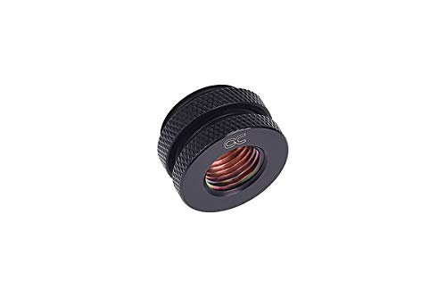 Alphacool 17069 schwarz – Zubehör für Kühlung (Schwarz, Messing, Chrom, Soft Tubing (PVC, Silikon, Neopren), 31 mm, 24 mm, 46 g)