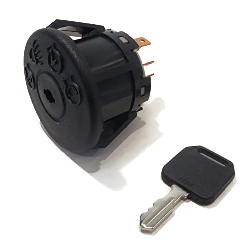 Ignition Starter Switch & Key for John Deere GY20074 Delta 6900-47P Lawn Mowers