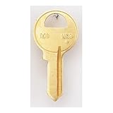 Kaba Ilco M1-BR Key Blank, Brass, Type 1092, 4 Pin, PK50
