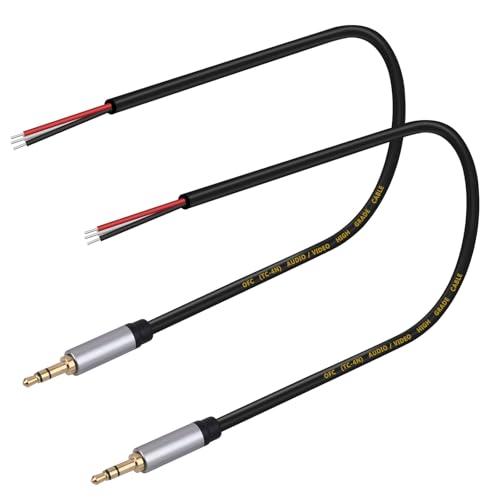 Cable con conectores macho 3.5mm para reparación de audio miniatura 6