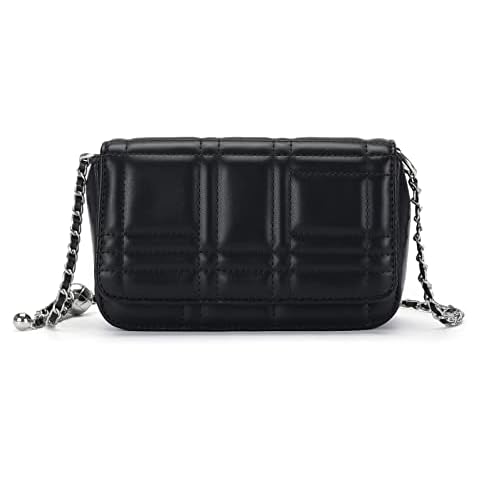 MAXWISE Crossbody Bags for Women Quilted Shoulder Bag with Chain StrapTrendy Clutch Satchel medium lightweight shoulder Cover