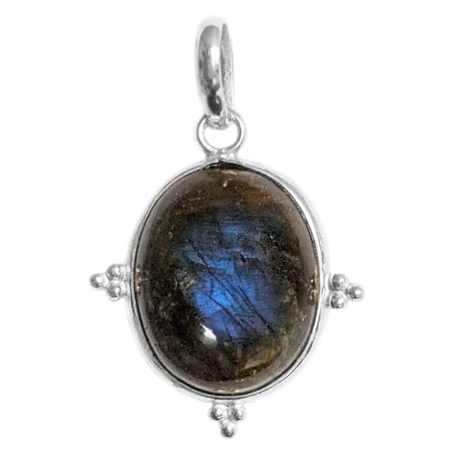 Pendentif labradorite argent 925 Le Luft pour remplacer les bijoux ternes par une pierre lumineuse