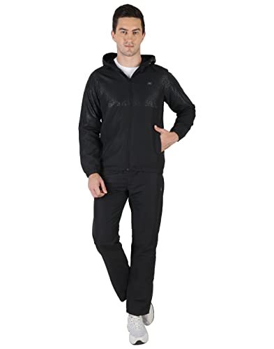 Image of Monte Carlo Men Black Polyester Solid Tracksuit 221054610-1