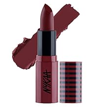 أحمر شفاه كريمي غير لامع من Nykaa Cosmetics So Creme - لون شفاه يدوم طويلاً للنساء - أحمر شفاه خفيف الوزن بملمس مخملي - Nailed It - 0.1 أونصة