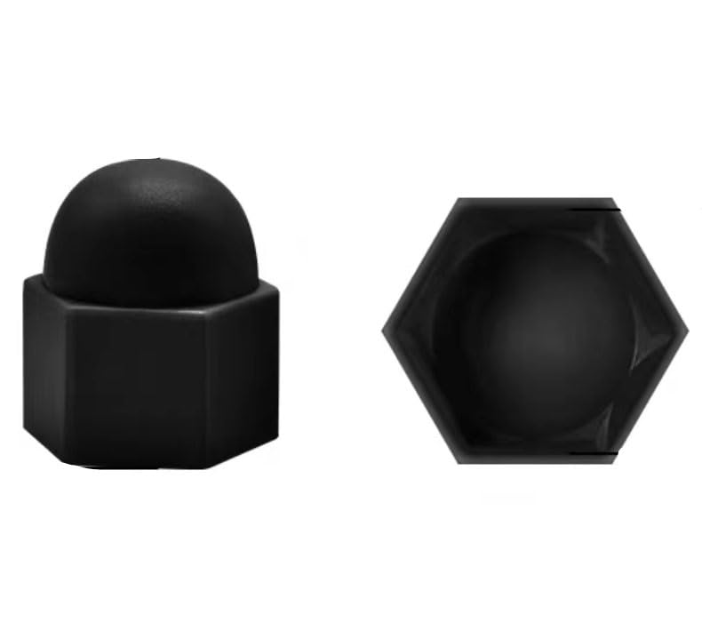 Rubber Pipe Cover,Plug Hole,Hex Nut,Pack of 10 Bolt Dome Cap,M32~M70 Plastic Protection Covers for Hexagon Screws, Bolts(White,M42*65 * 78mm)