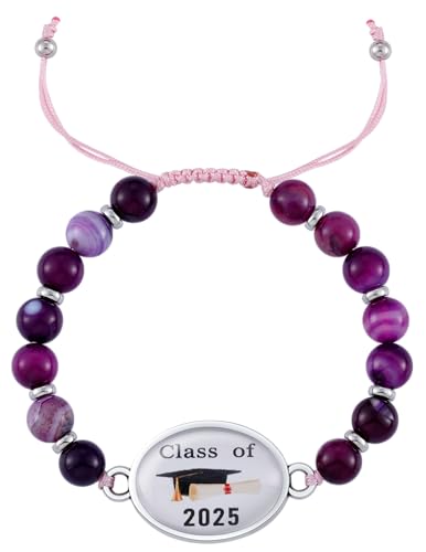 Image of Sunflower Jewellery Graduation Gift 2025 Graduation Bracelets (Class of 2025 Black Cap)