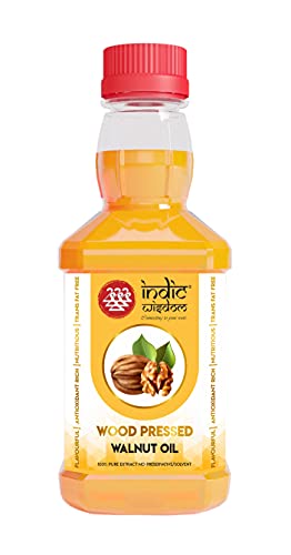 Image of IndicWisdom Wood Pressed Walnut Oil 100 ml (Cold Pressed Walnut Oil - Extracted on Wooden Churner)