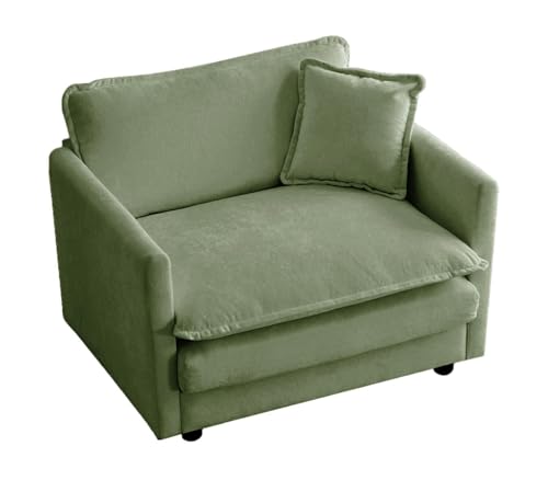 Chenille Oversized Accent Chair - 39”W Big Comfy Modular Cloud Chair, Cozy Reading Chair for Living Room, Kids Room, Reading Nook, Bedroom, Family, Sage Green