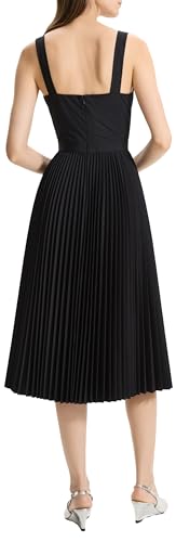 Theory Women's Sleeveless Pleated Volume Dress2