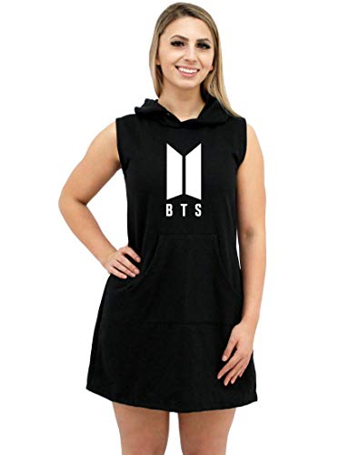 Vestido Moletom Canguru Feminino Kpop BTS Bangtan Boys ER_041