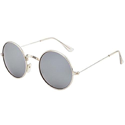 Silver Kartz Round Unisex Sunglasses(Wy142|50|Black) Silver Kartz Round Unisex Sunglasses(Wy142|50|Black)