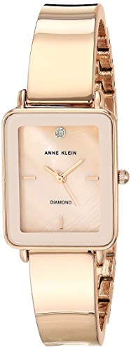 Anne Klein Women's Genuine Diamond Dial Bangle Watch