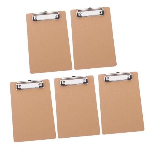 Porte-documents A5 6x9 pouces en bois pour réunion de bureau et notes à la maison