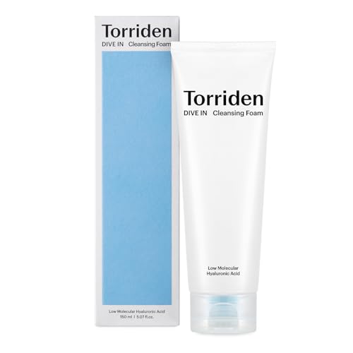 Torriden DIVE IN Cleansing Foam Face Wash 150ml (5.07 fl.oz.) | Hydrating Daily Facial Cleanser for All and Sensitive Skin | Hyaluronic Acid, Panthenol, Allantoin