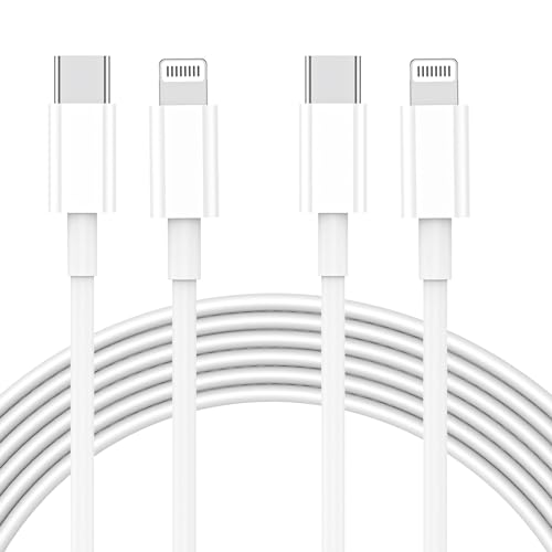 USB C to Lightning Cable 2Pack 10FT Type C Charger Fast Charging Cord Compatible for Apple iPhone 14/14 Pro/14Pro Max/13/13 Pro/12/12 Pro/11/11 Pro/XR/XS/X/8/8 Plus/iPad MFi Certified