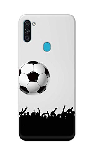 Image of Printed Hard Back Cover Case for Samsung Galaxy M11 | Samsung Galaxy A11 Back Cover (Football Icon) -702