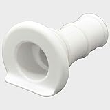 Impact Boat L-Head Fishing Drain 6224W | White Plastic 3/4 Inch Barbed