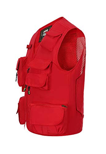 Image of Hbufnha Outdoor Fishing Hunting Vest Multi Pockets Work Cargo Jacket