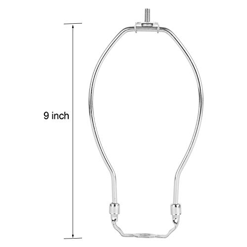 2 Pieces Lamp Harps 9 Inch Heavy Duty Lamp Shape Adapter Detachable Lamp Base Harp