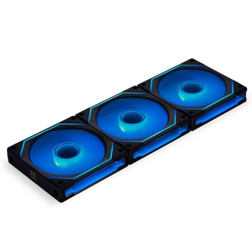 Lian Li UNI FAN SL-INF Reverse Blade ARGB 120mm Triple Fan Pack Black Infinity Mirror RGB Includes Controller 2100RPM