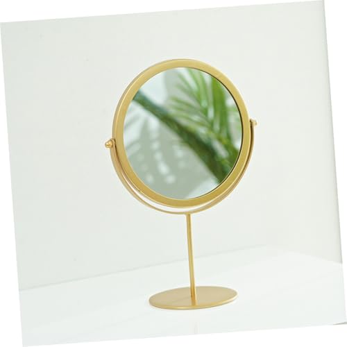Miroir de maquillage rond rotatif grand format pour bureau - 6