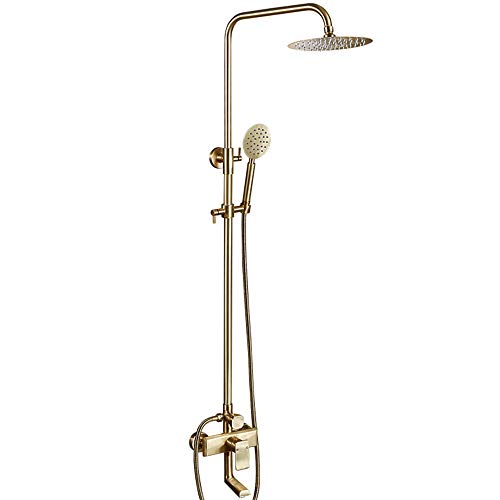 Système de douche 8 pouces pour salle de bain avec mitigeur rond ultra-mince