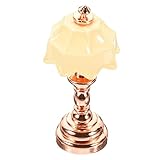 Jouets pour enfants - fabriqués à partir de matériaux de première qualité et robustes, la lampe de table miniature pour maison de poupée est, peut être utilisée pendant longtemps, lumières de maison de poupée