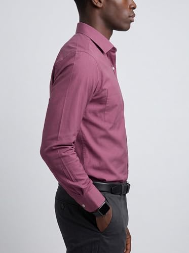 Image of INKAST Men's Cotton Blend Plain Formal Shirt | Full Sleeves Solid Shirts| Straight Regular Fit | Office and Regular Wear