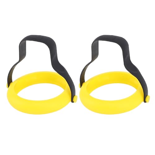 2 pcs Anillo de huevo de silicona, plantillas de anillo de huevo para cocinar, fácil de usar y limpio, sin huevo redondo de huevos para panqueques de huevos fritos y massos de