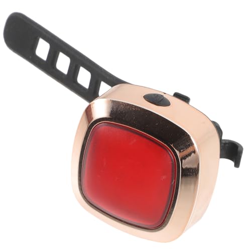 POPETPOP Bike Tail Light Charging LED Rear Light with Modes Lightweight Rose Gold for Night Riding Safety