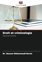 Droit et criminologie: Extraits de 5 articles 6205266091 Book Cover