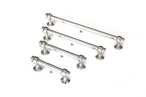 Kruse Hardware 30874 - (10-Pack) Milano Door And Drawer Pull - 4In Center-To-Center, Polished Chrome #TOP2