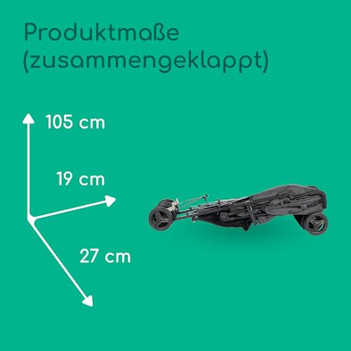 Bebeconfort Rainbow, Kinderwagen, Kompakt und Wendig, 6 Monaten bis 4 Jahre, bis zu 22 kg, Mineral Graphite